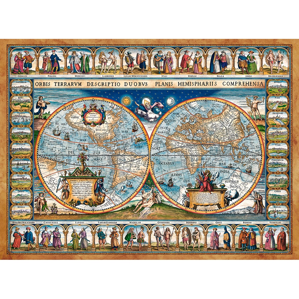 Map of the World 1639 Pussel 2000 bitar
